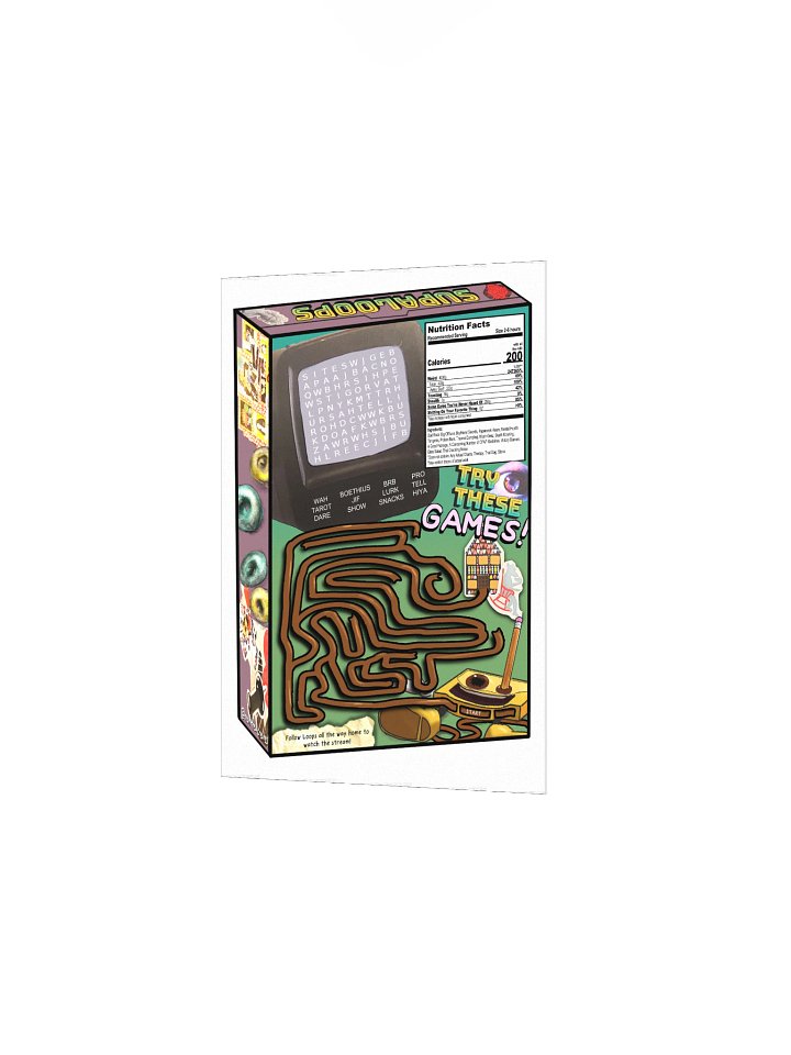 Supa Cereal Box Back Print product image (14)