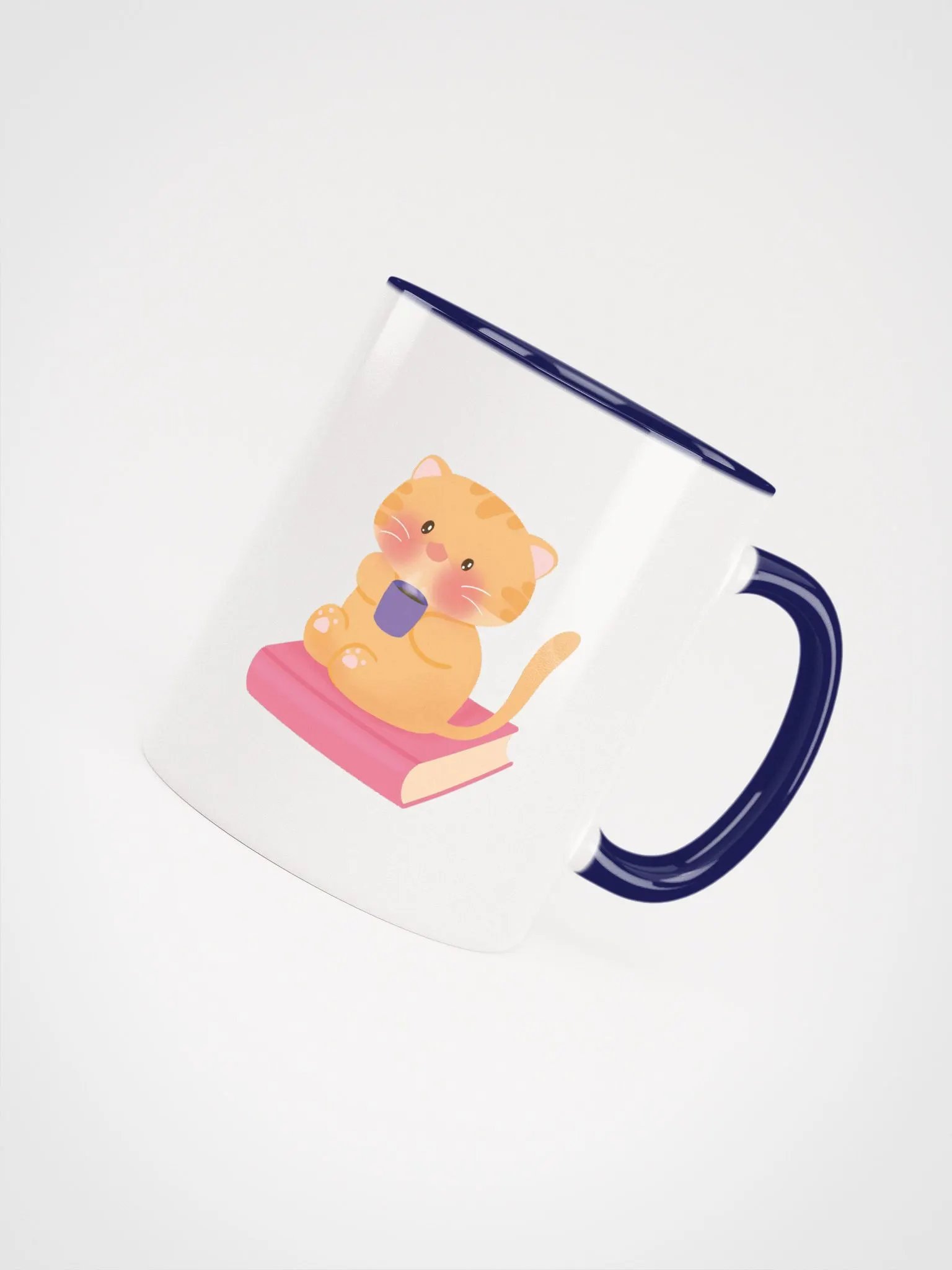 Books, Coffee & Cat Ceramic Mug product image (4)