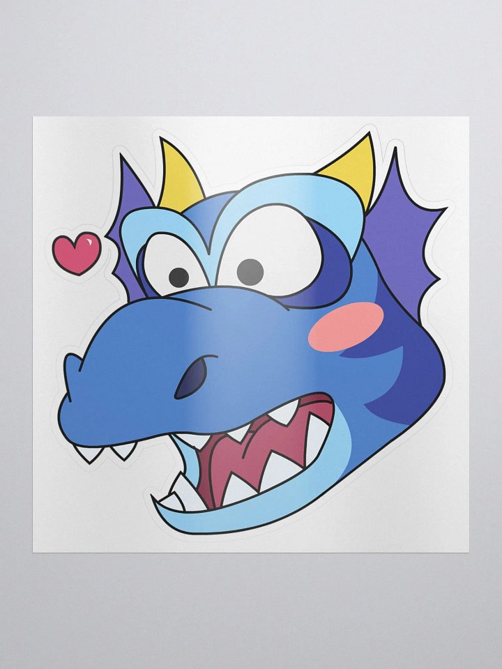 Love Dragon Blue Sticker product image (1)