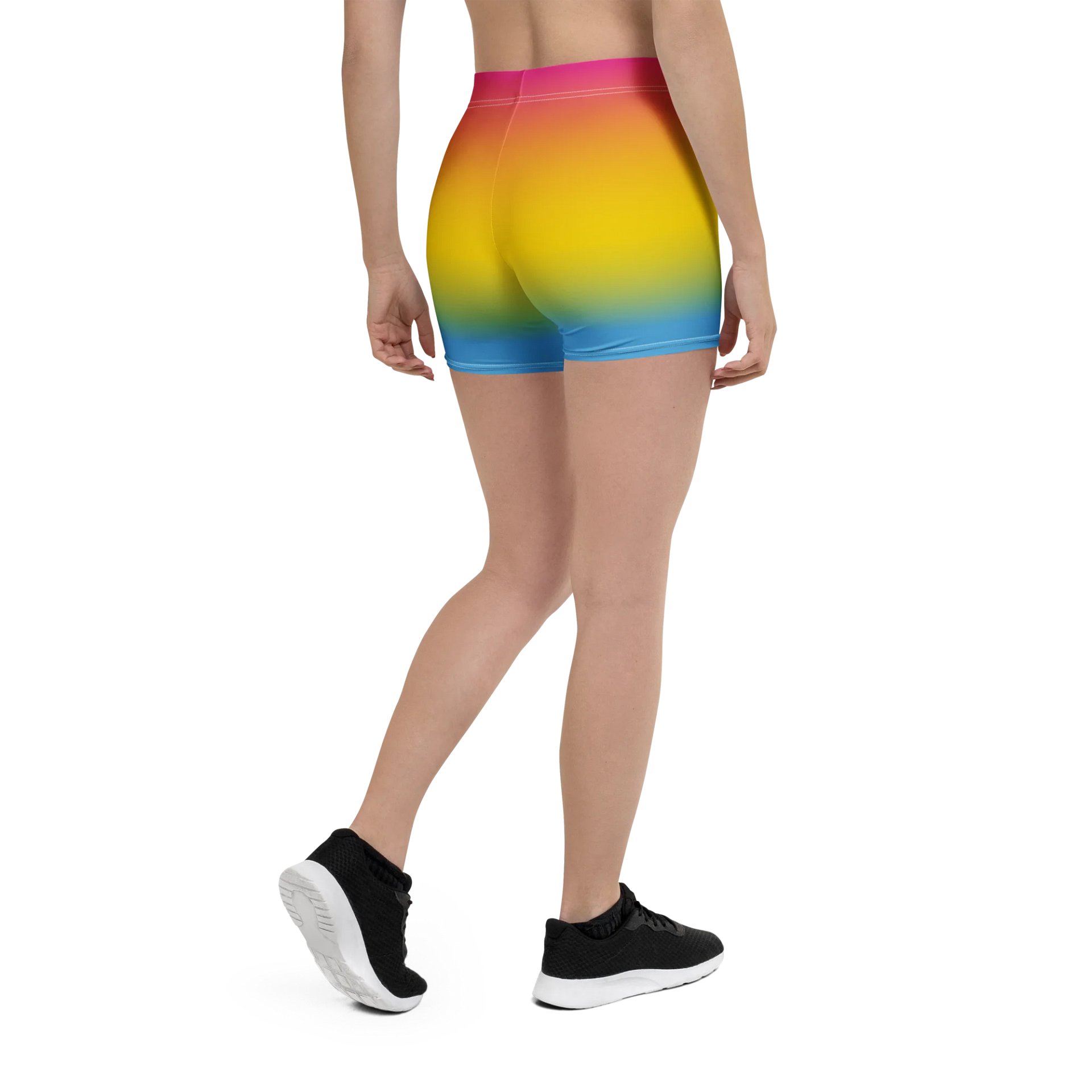 Pansexual Pride Gradient Bike Shorts product image (2)