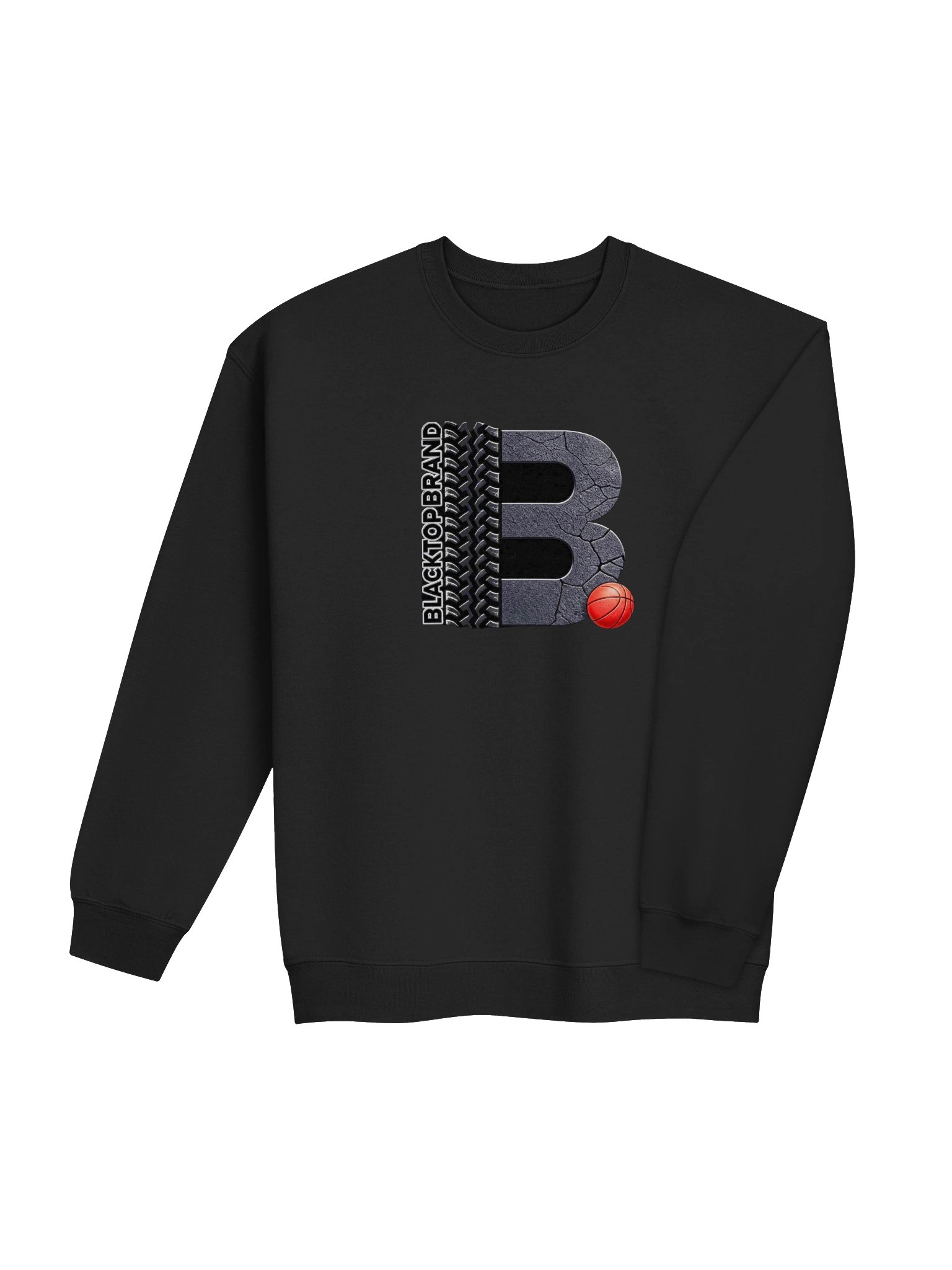 Blacktop Brand Basketball Logo Crewneck Sweatshirt product image (39)