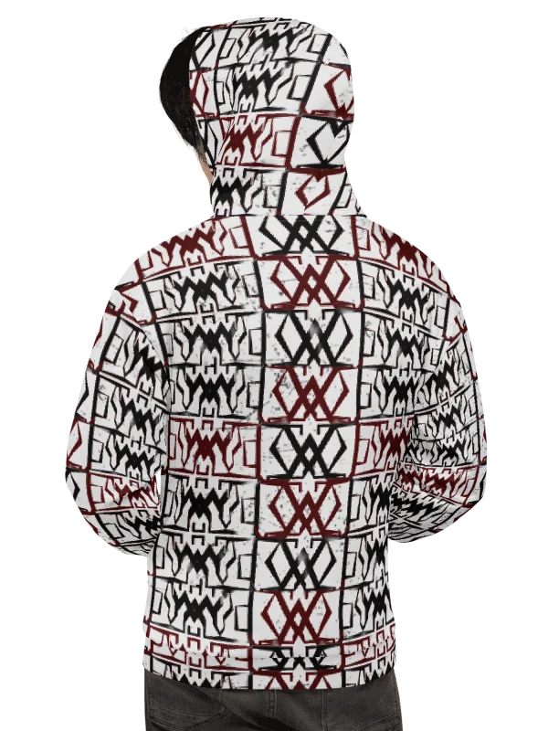 Crimson Geometry / "Woli-Vuitton: Unisex Hoodie product image (5)