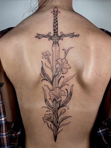 Sword and lilies on Faith 🗡️
