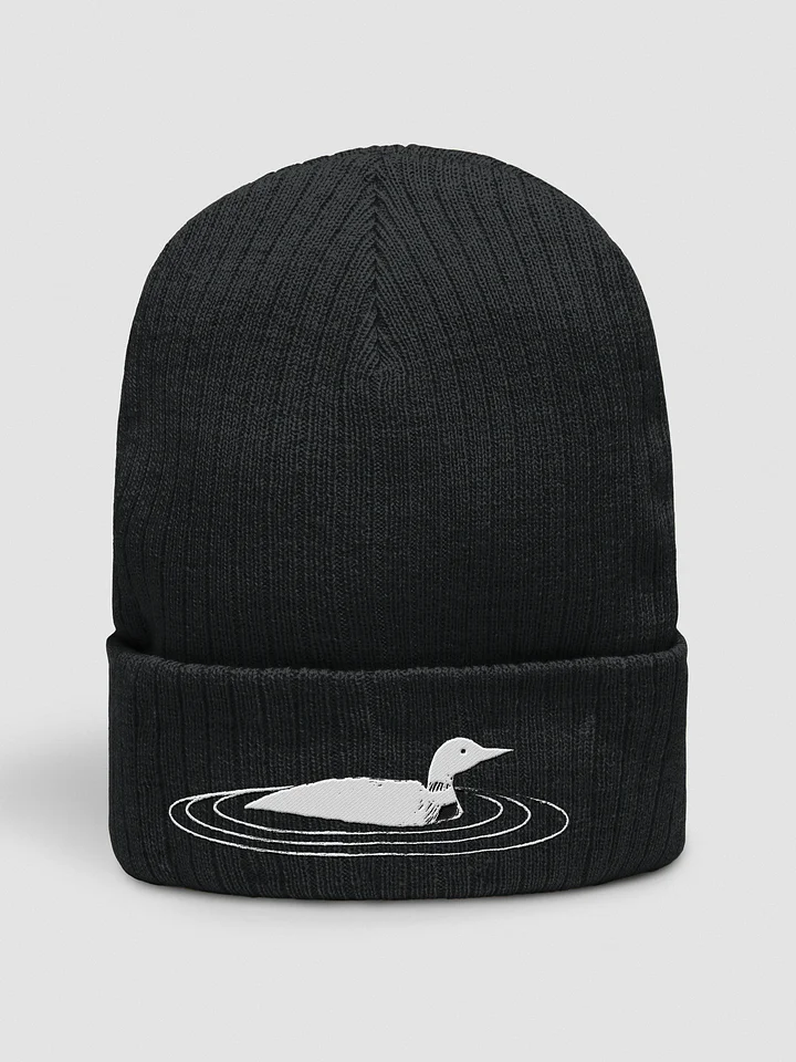 Loon Silhouette Black Beanie product image (1)