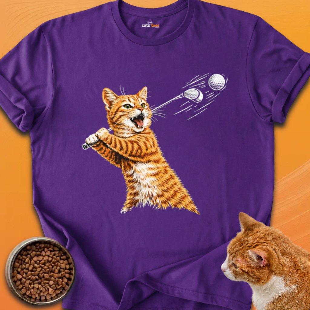 A Ginger Cat Playing Golf product image (25)