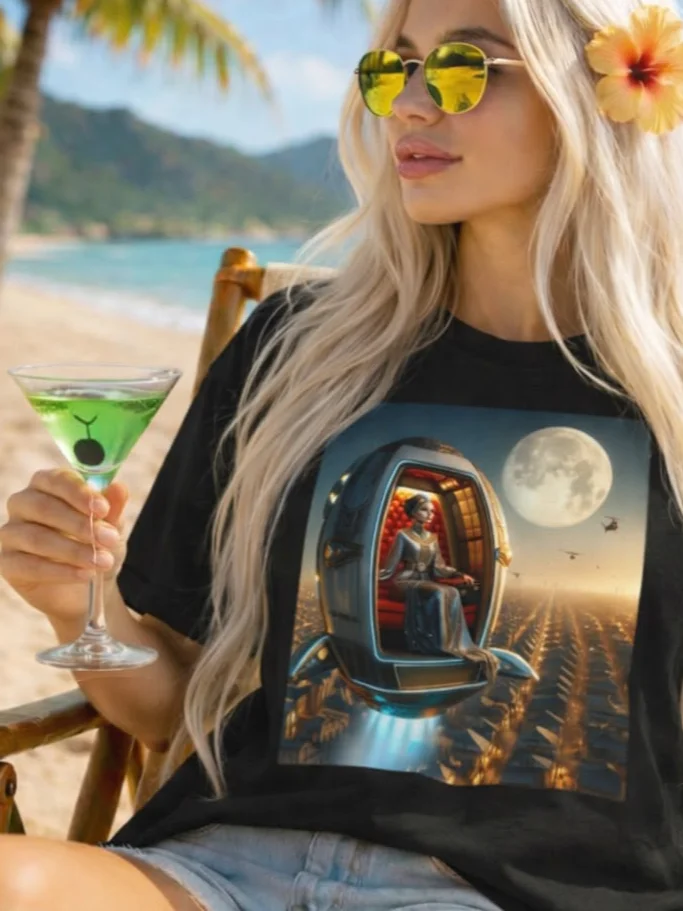Retro Lunar Royalty Oversized Tee product image (1)