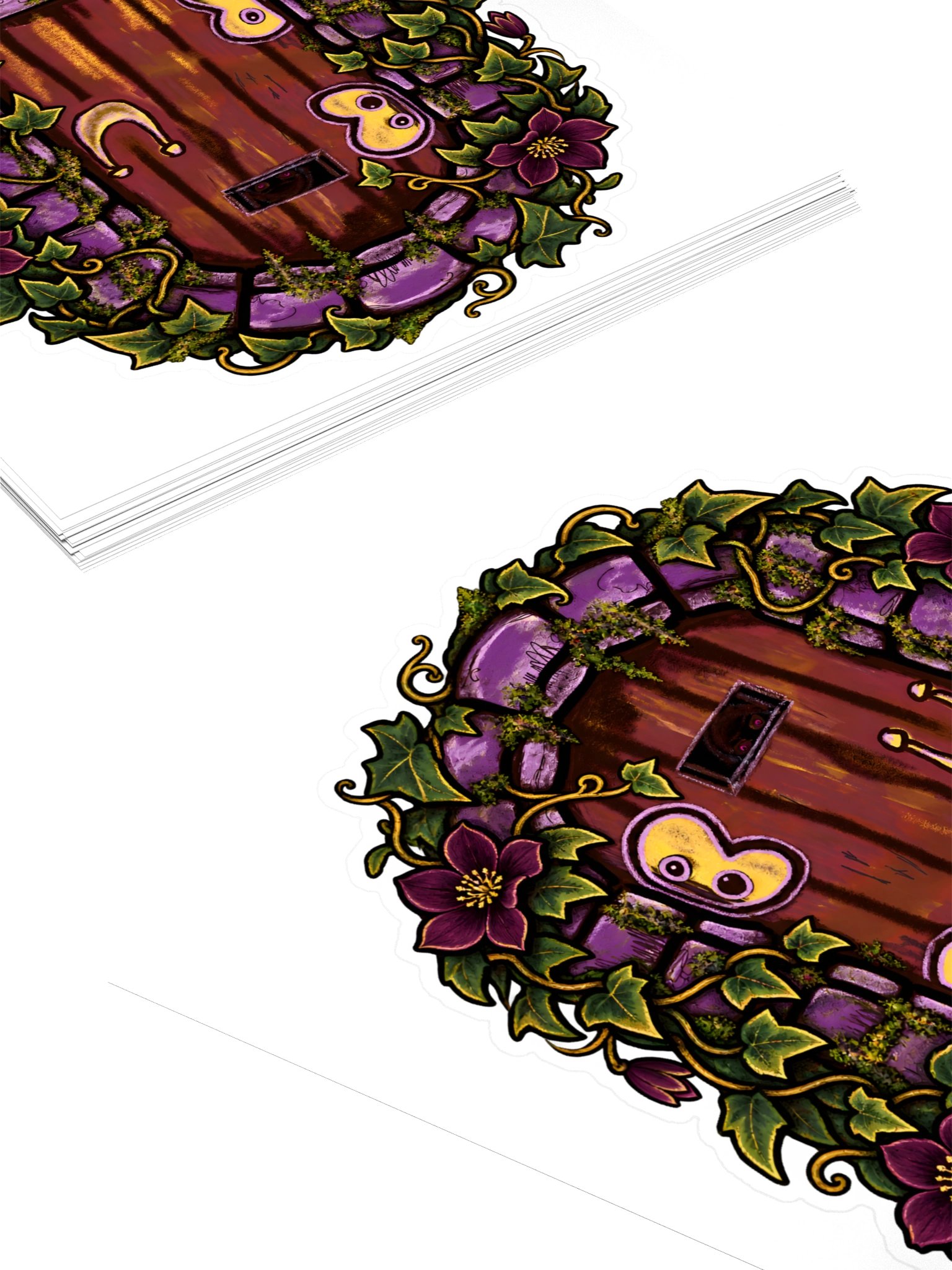The Door Left Open, Garden Door Sticker (3 inch vinyl) product image (4)