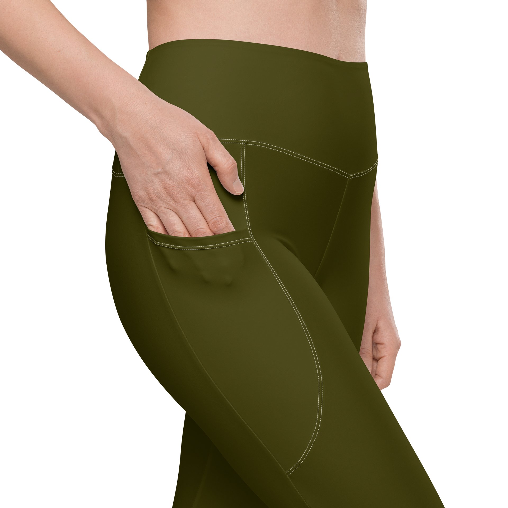 Green Leggings with Pockets product image (9)