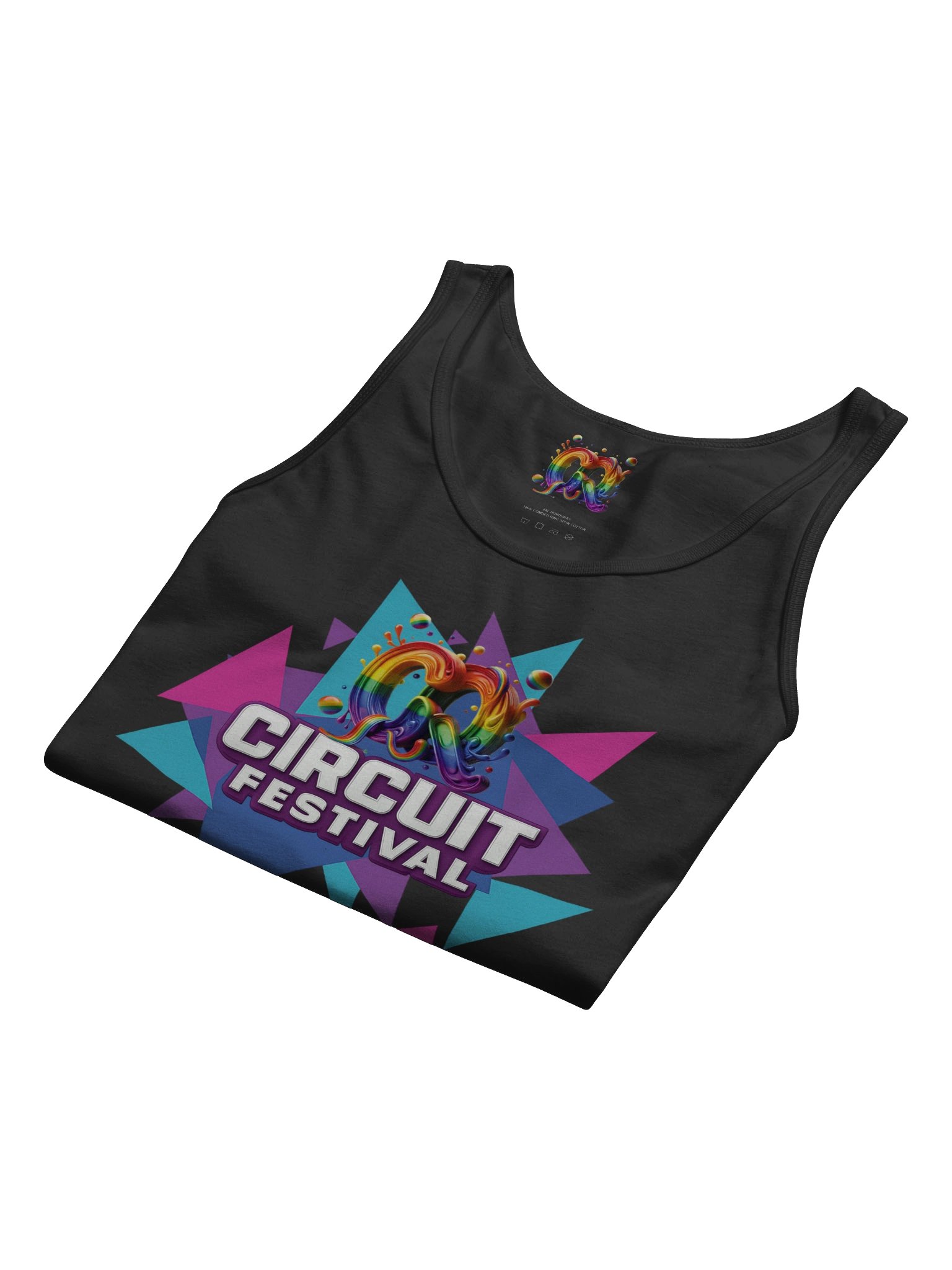 CQ CIRCUIT FESTIVAL – GEOMETRIC COLOR BURST TANK product image (10)