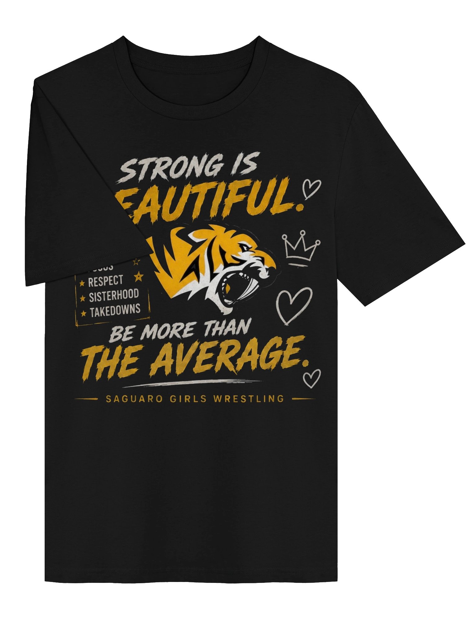 Strong Is Beautiful Saguaro Girls Wrestling Tee product image (9)