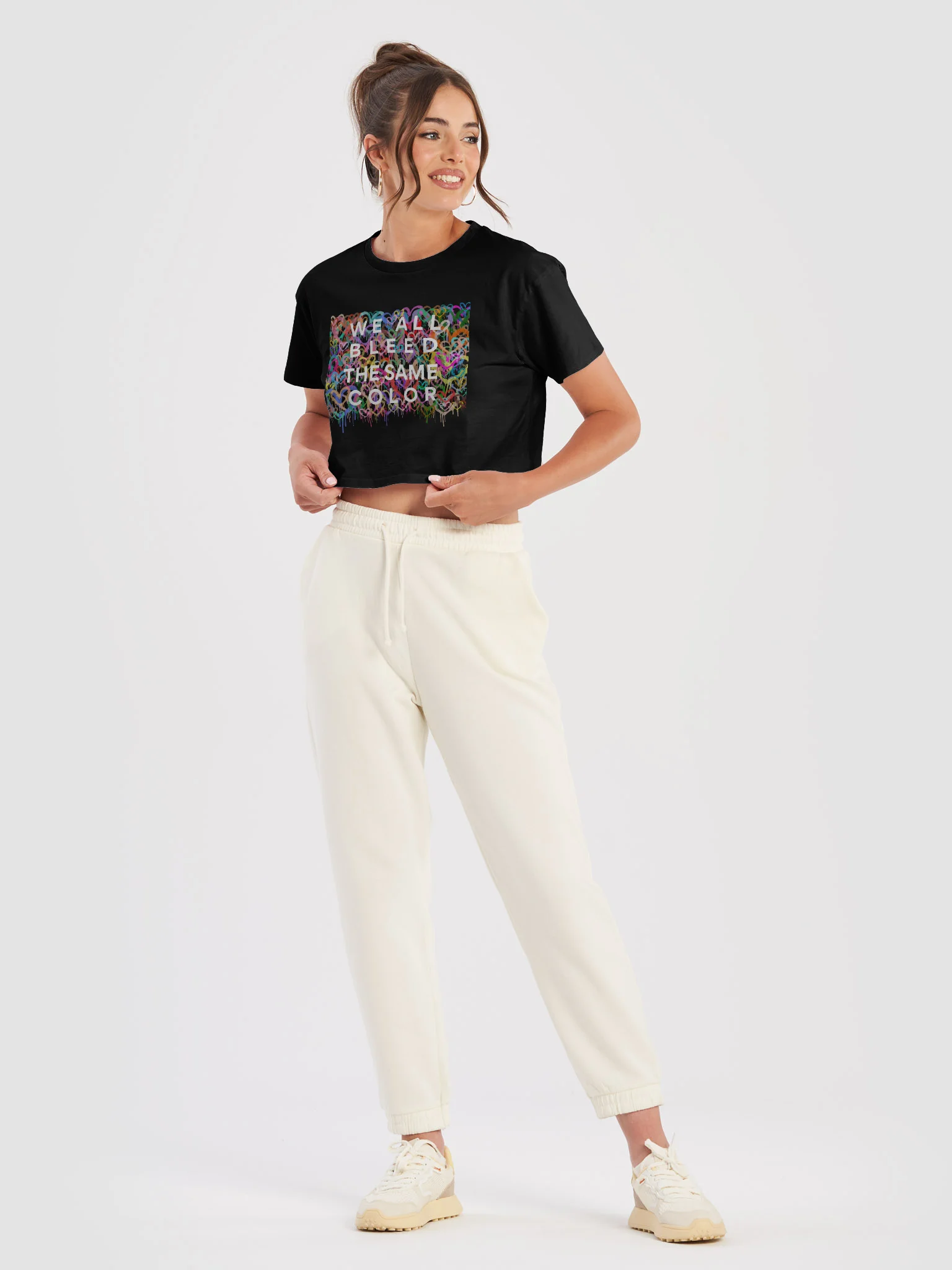 Bleeding Hearts Cropped Tee. product image (13)