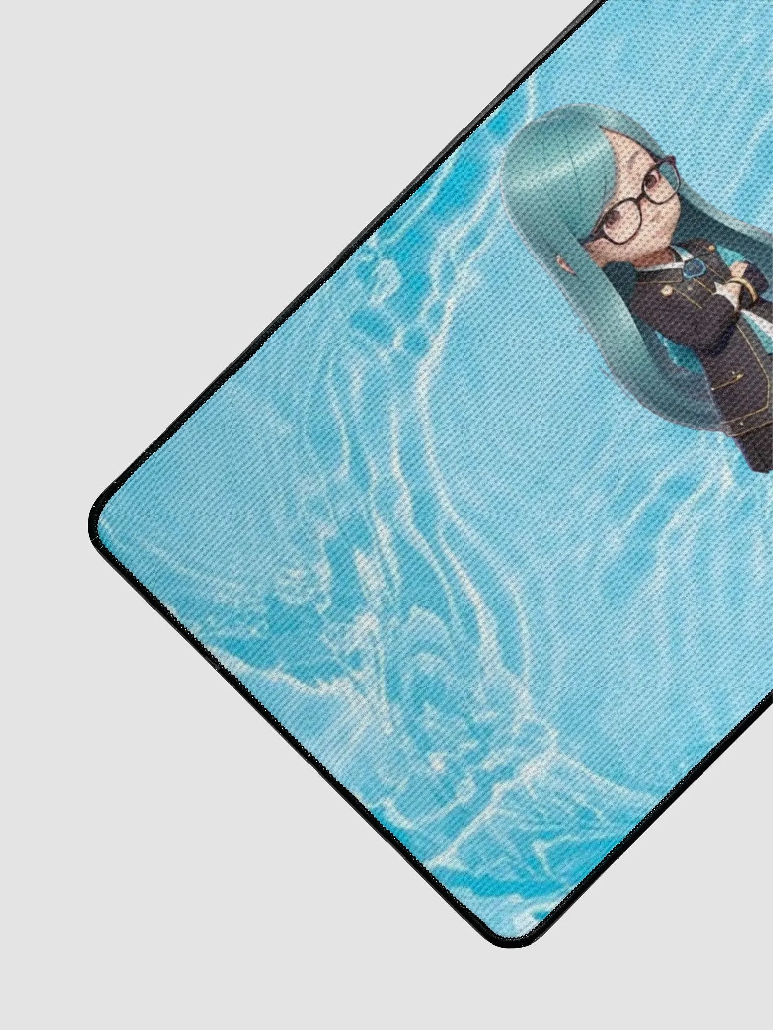 (Aqua CHIBI) K Desk Mat 15.5" x 31.5" product image (3)