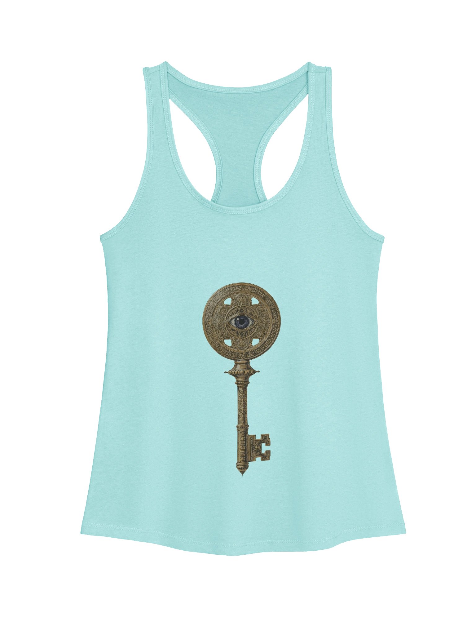 The Gatekeeper’s Key – Cancun Horizon Edition (Front & Back Print) | Women’s Racerback Tank product image (1)