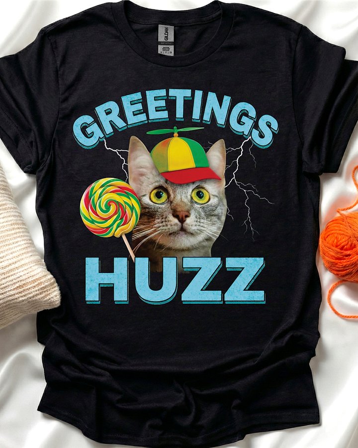 Absurdist Cat Greetings T-Shirt product image (1)