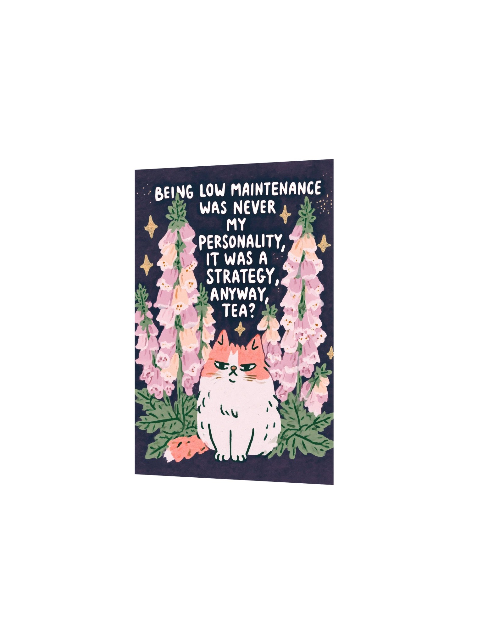 Low-Maintenance Tea Cat Poster product image (16)