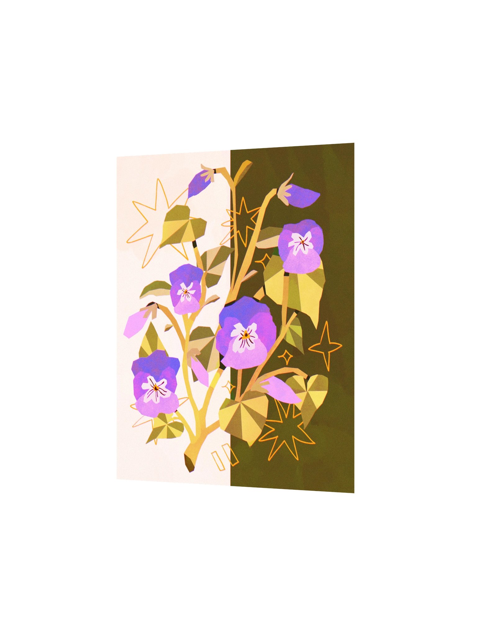 Day to Night Pansy - Print product image (3)