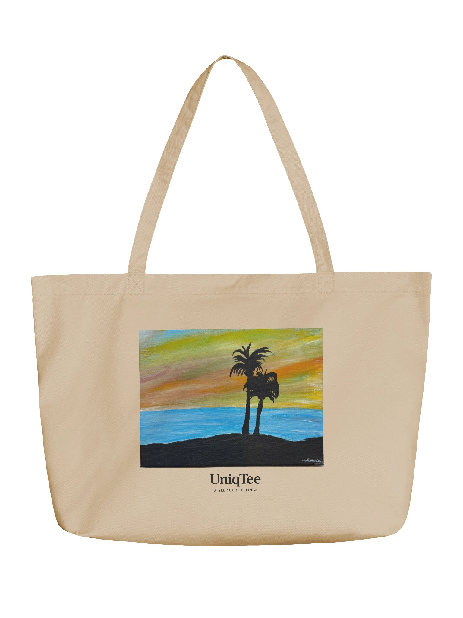 Serenity Sunset Tote by Artist Michelle N (Oyster) product image (1)
