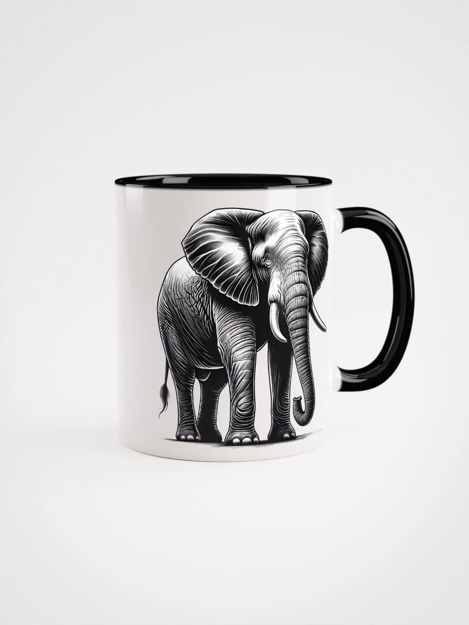Majestic Elegant Elephant Ceramic Mug product image (1)