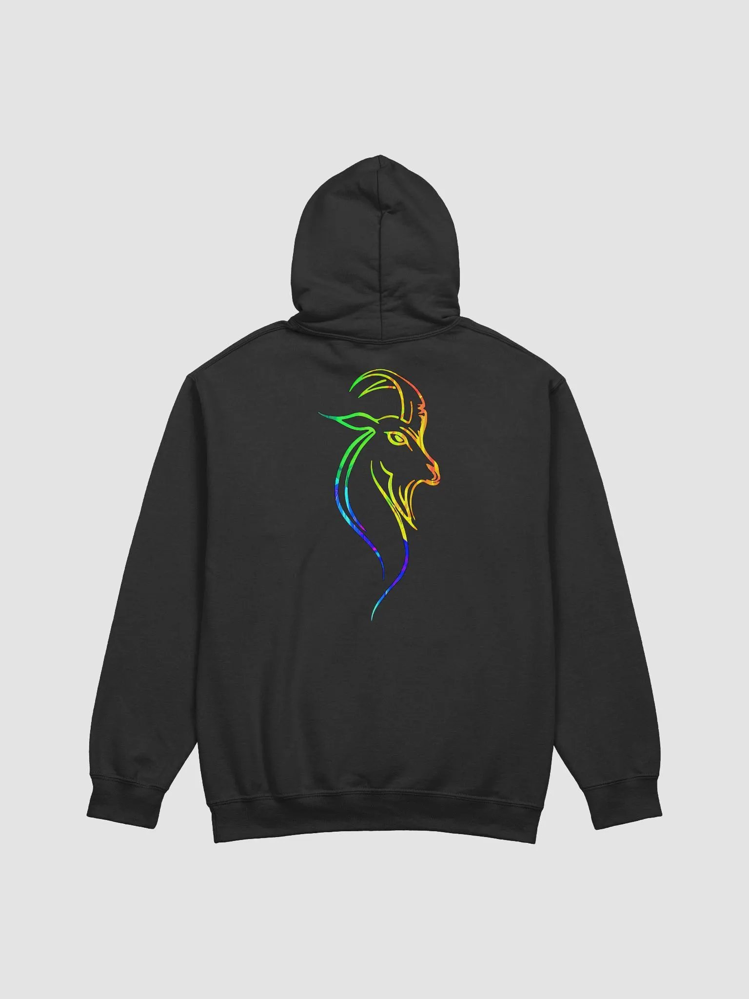 Majestic Goat Hoodie Front + Back (12 Color Choices) product image (4)
