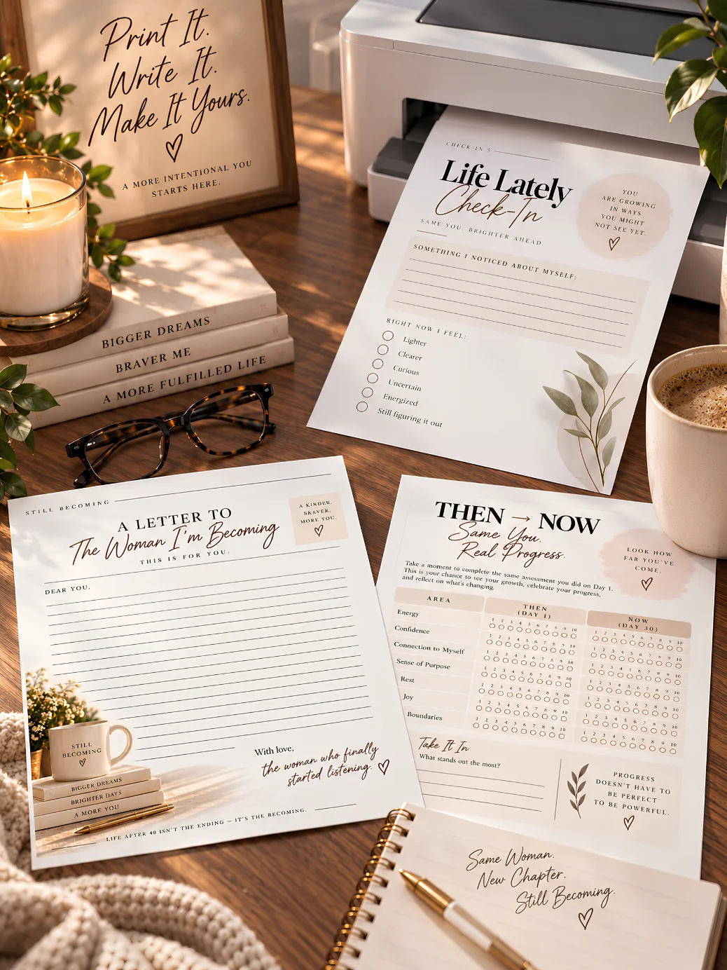 The Still Becoming Reset | 30-Day Guided Digital Journal for Women 40+ product image (4)