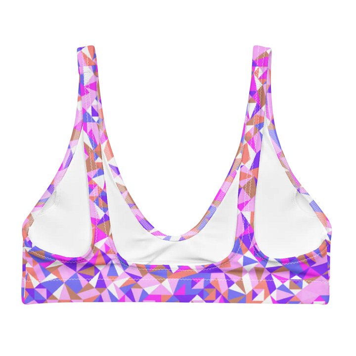 Colorful Vector Patterns Design Padded Bikini Top - v2 product image (1)