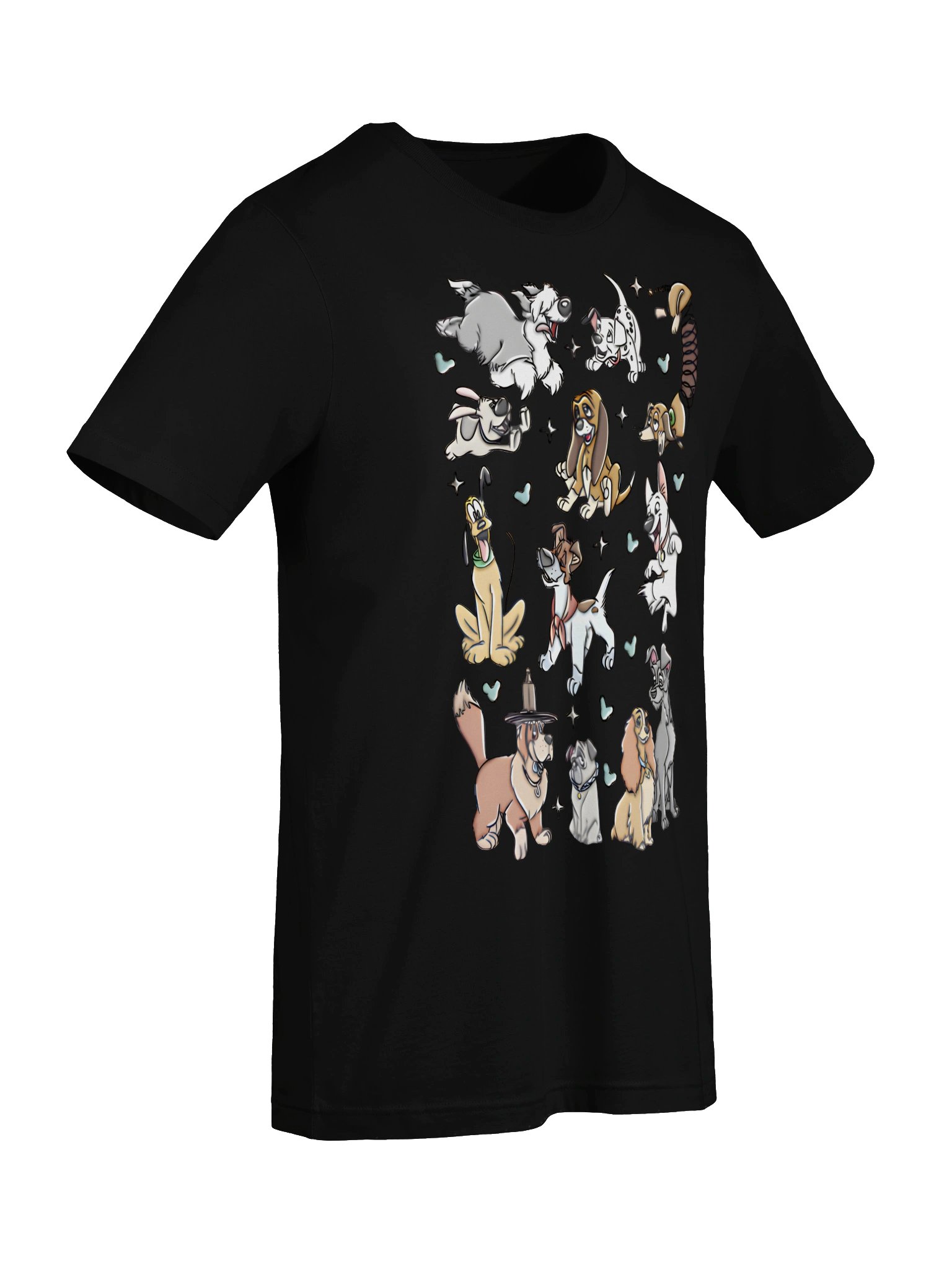 Cute Cartoon Dogs Sticker Tee product image (49)