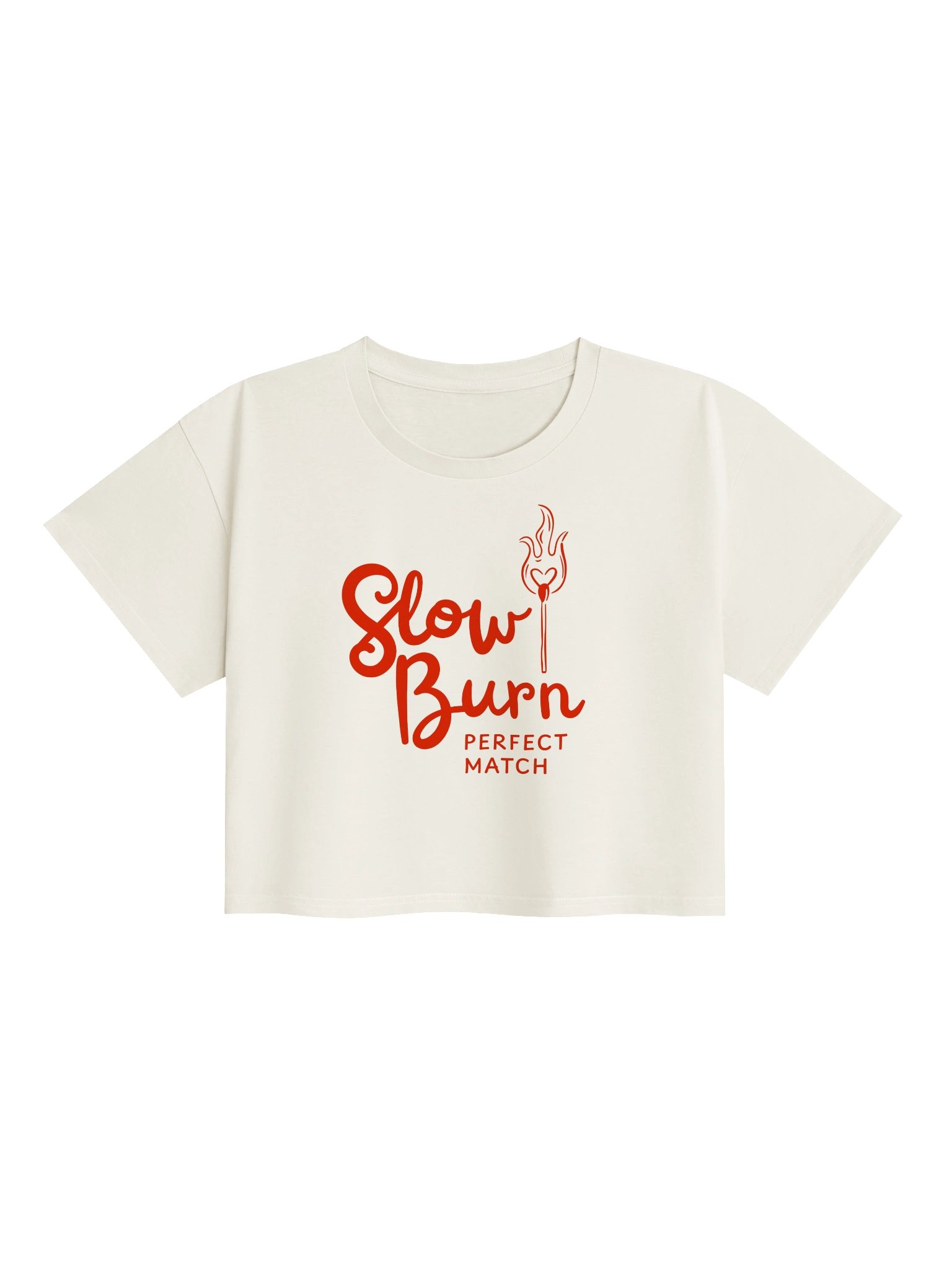 Slow Burn Perfect Match | Red Logo - Crop product image (43)