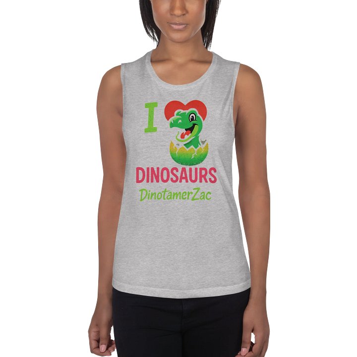 Woman’s I love Dinosaurs Tank product image (3)