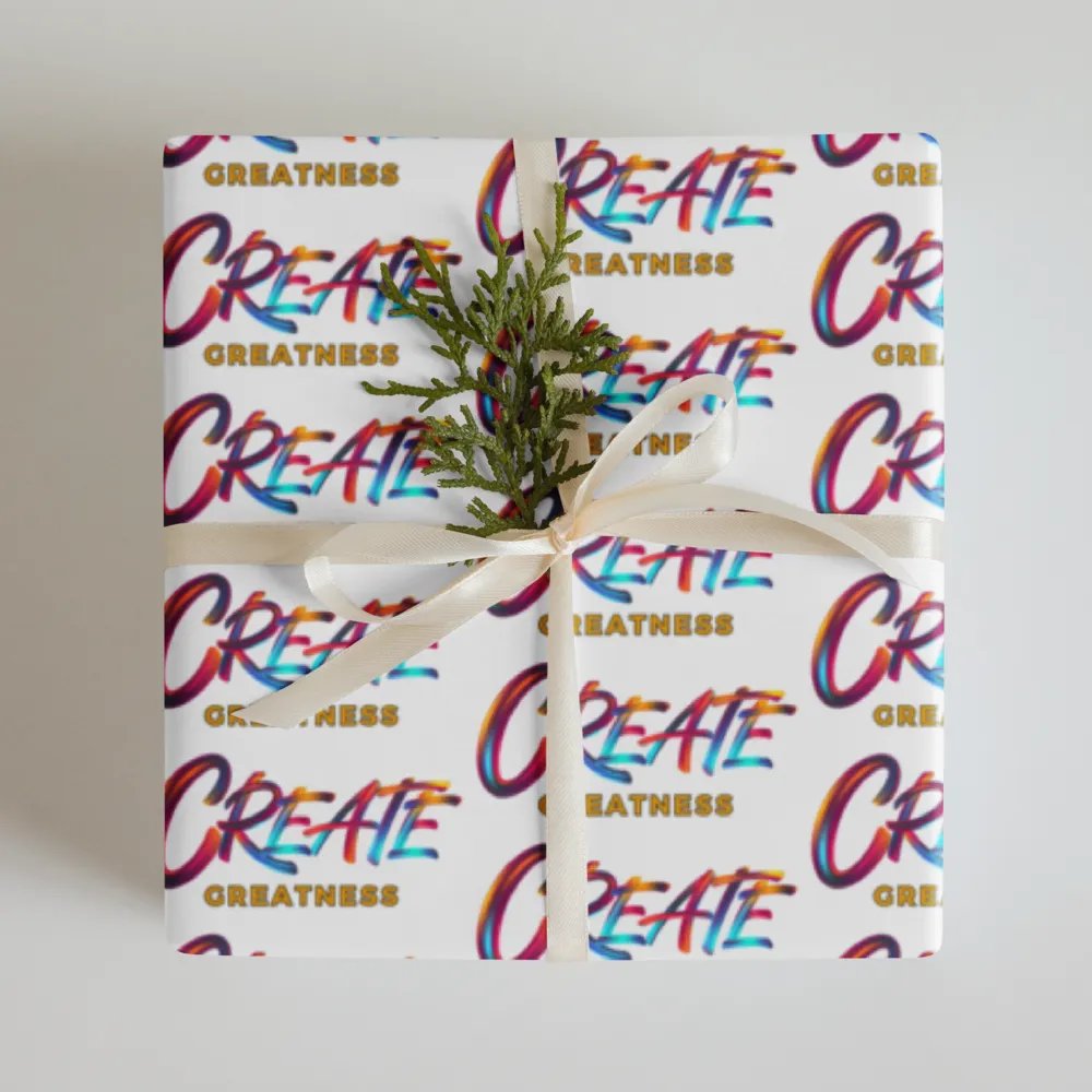 Create Greatness Wrapping Paper Set product image (1)