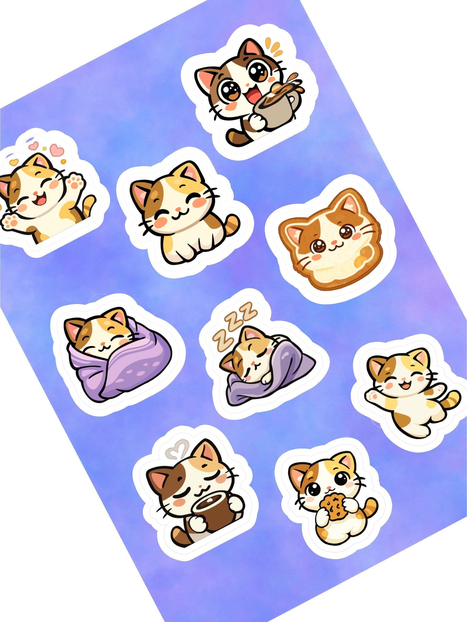 Cute Stream Cat Sticker Pack product image (1)