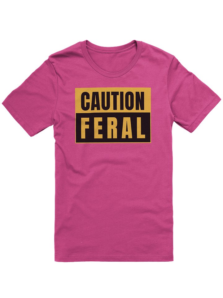 Caution Feral Bella+Canvas 3001 Supersoft T-Shirt product image (1)
