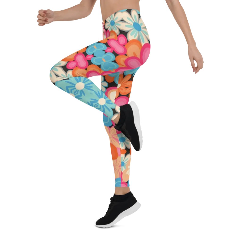 Retro Floral Fantasy All-Over Print Leggings product image (11)