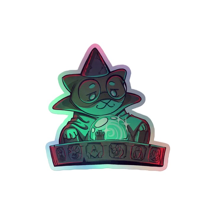 Ponder the Orb Holographic Sticker product image (2)