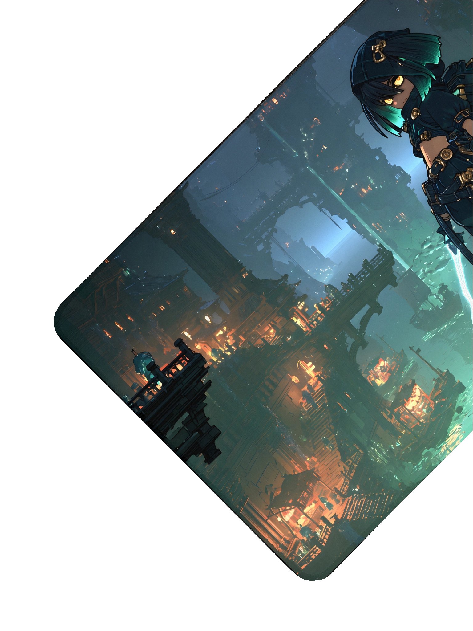 Abyssal Tides × Shadow Diver | XL Gaming Desk Mat product image (6)