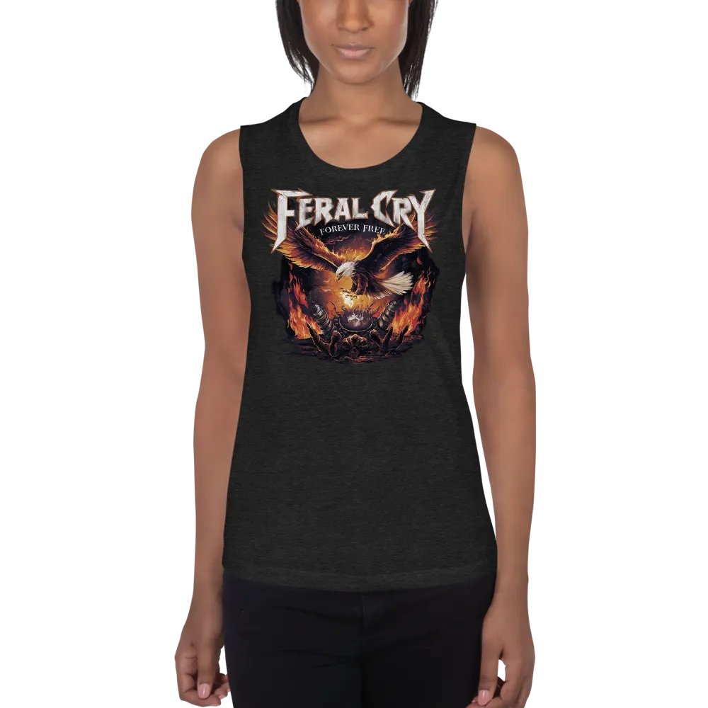 Feral Cry Forever Free Eagle Women's Tank product image (2)