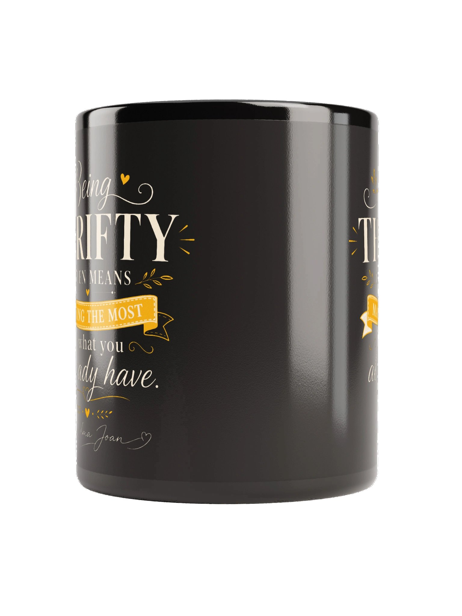Being Thrifty Often Means Making The Most Of What You Have! Black Mug product image (7)