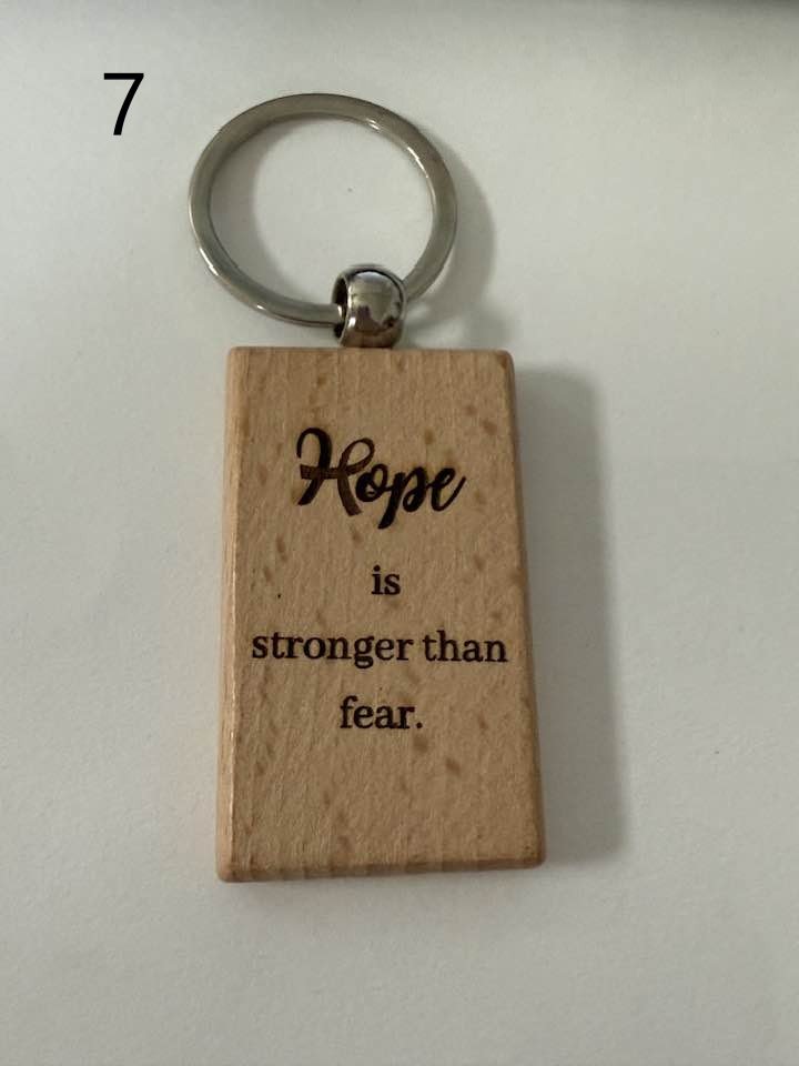Wooden Engraved Illness Awareness Keychains | Chronic Pain, Cancer, & More (1) product image (7)