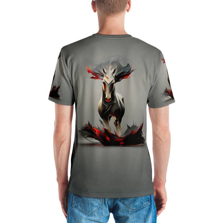 Black & Red Horse T shirt product image (2)
