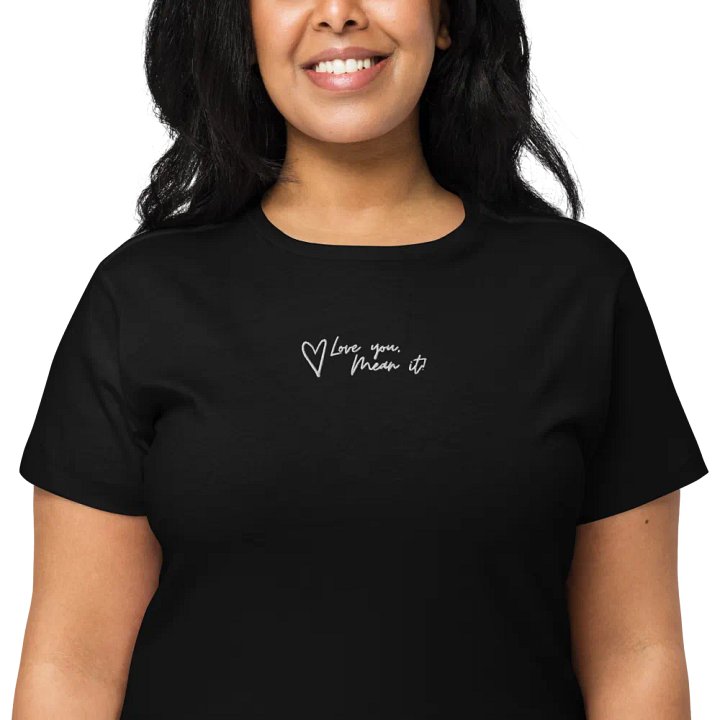High-waisted 'Love you, Mean it' T-shirt product image (2)