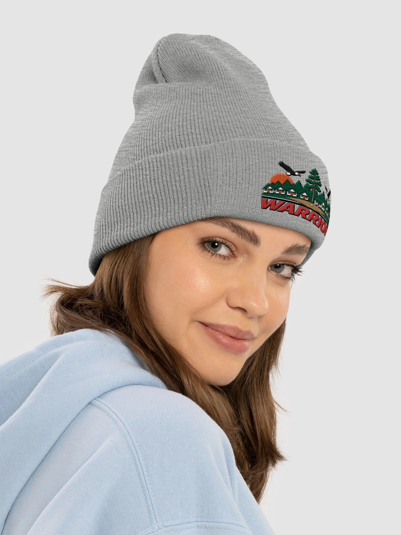 Warrior Long Beanie (Gray) product image (5)