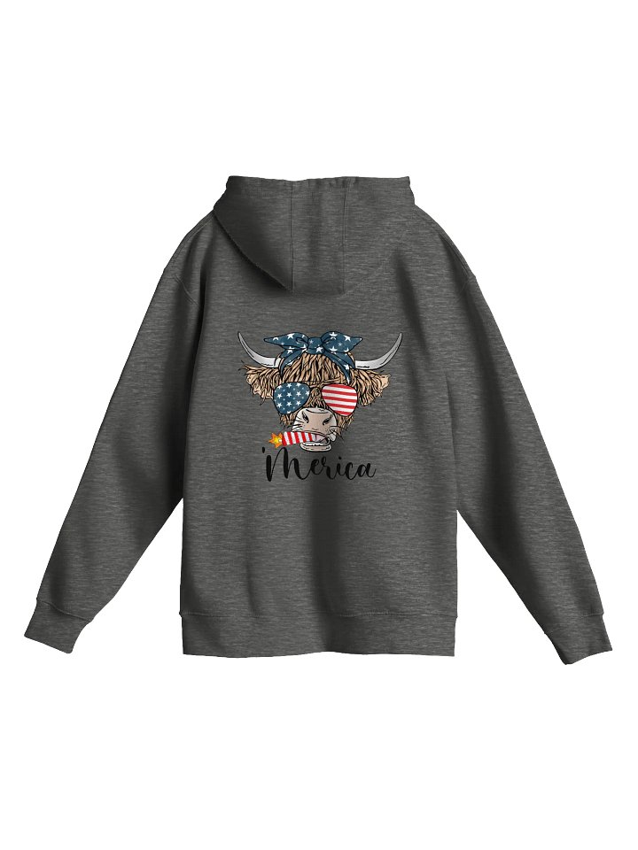 Mann Pyro Hoodie (Patriotic Cow) product image (2)