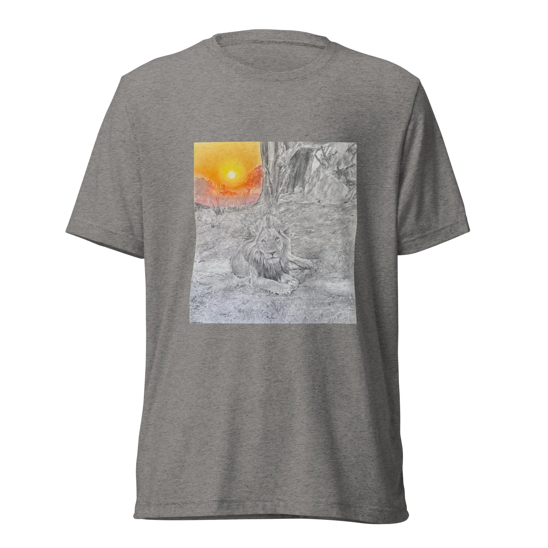 Lion front - gray product image (1)