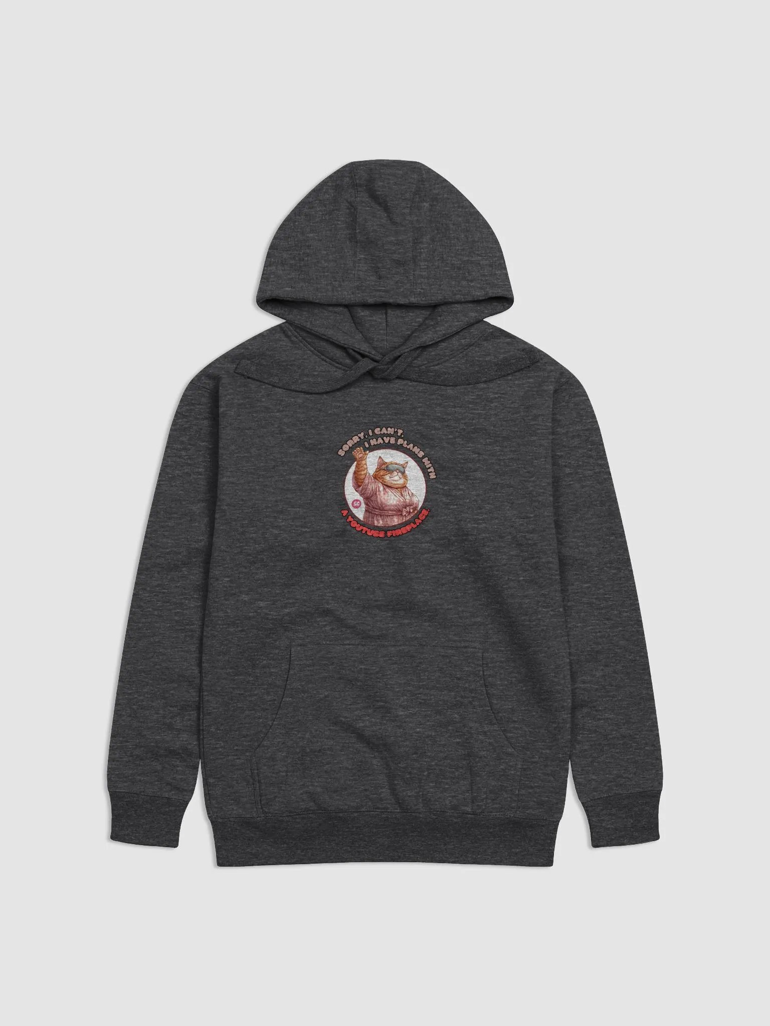 Cozy Cat - Sorry, I can't. I Have Plans With a YouTube Fireplace | Hoodie product image (1)