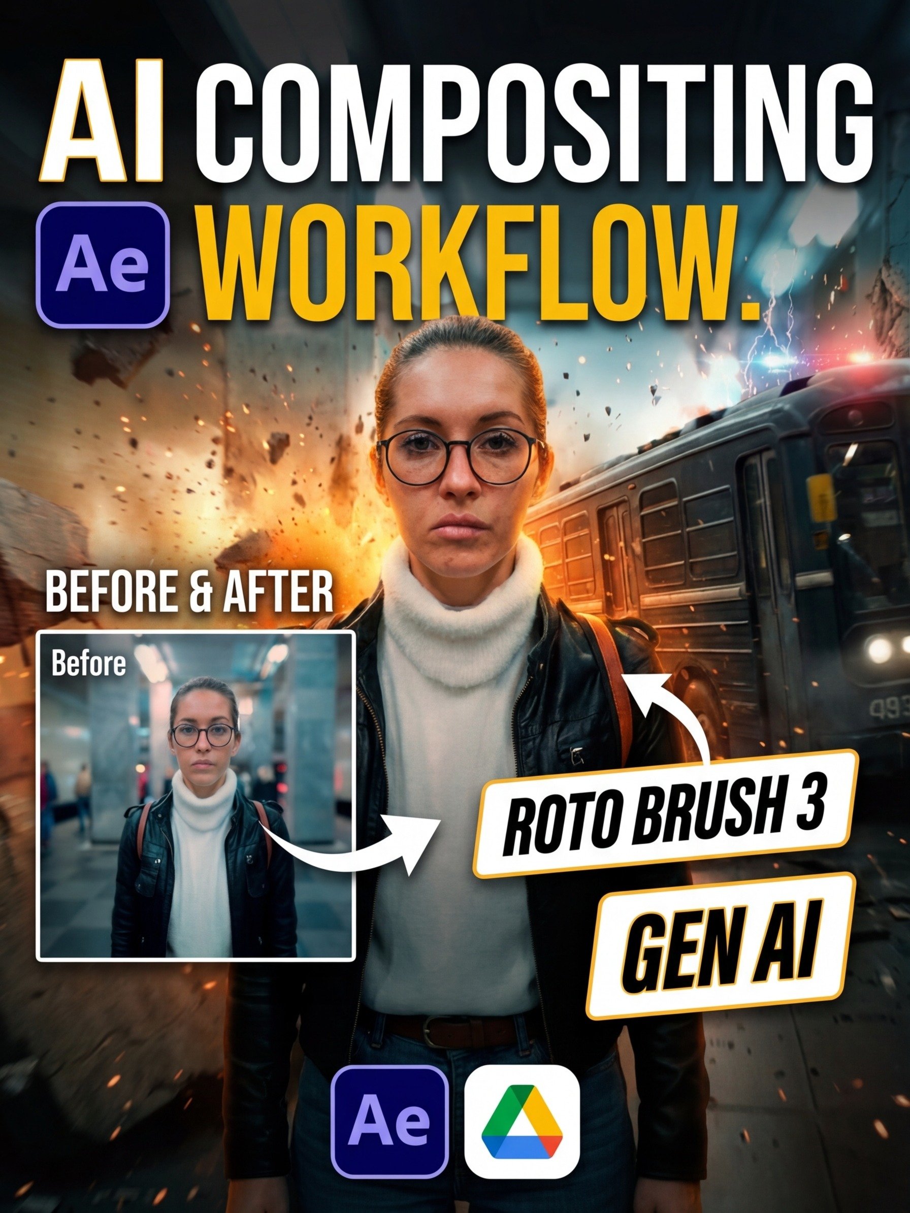 Cinematic AI Compositing in After Effects | Lines To Designs