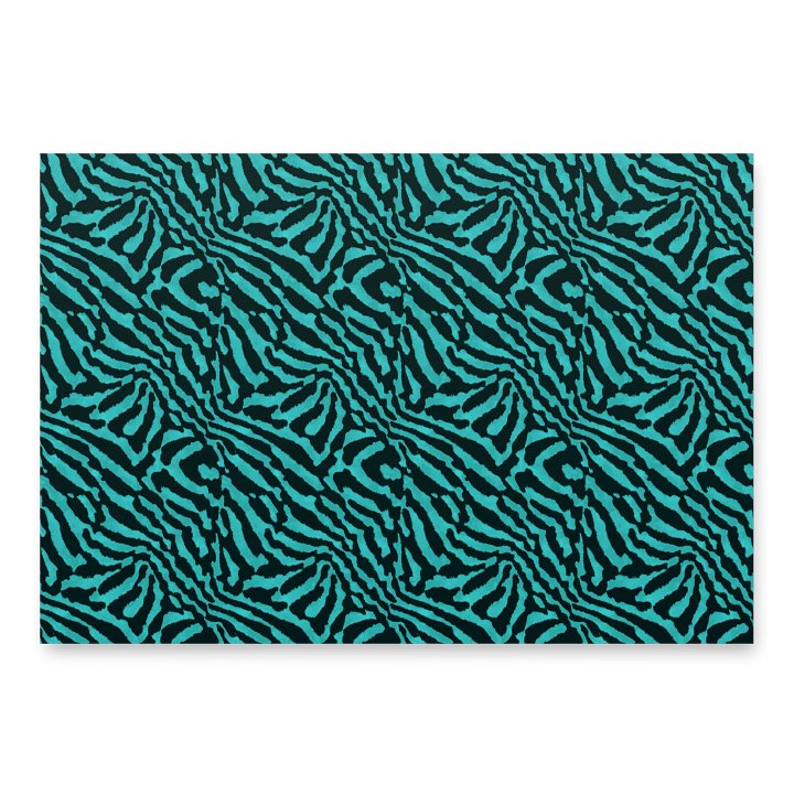 Teal Zebra Paper Sheets product image (1)
