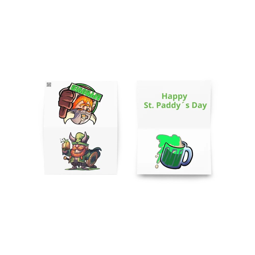 St. Paddy viking greeting card product image (2)