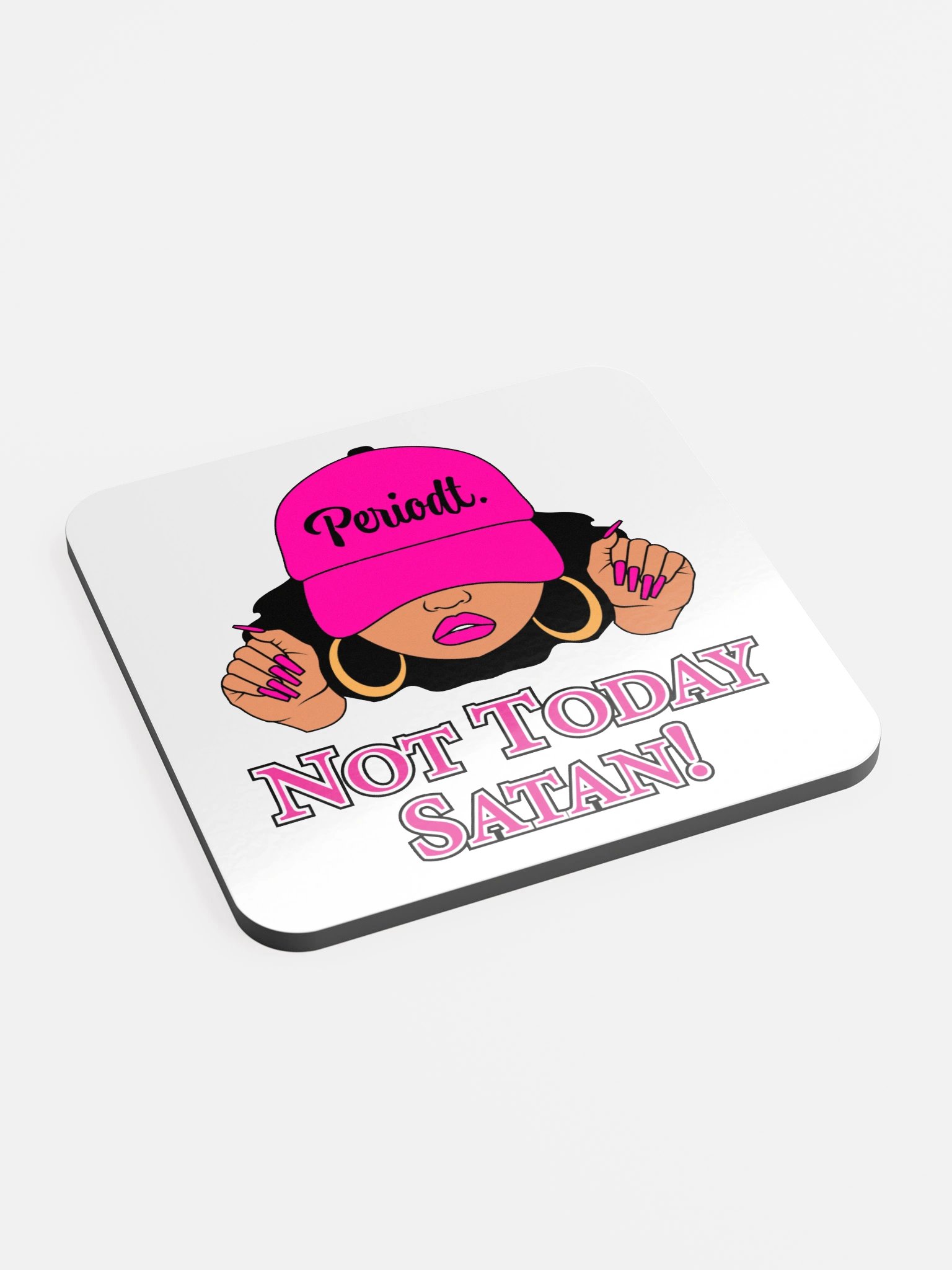Not Today Satan V2, Coaster product image (2)