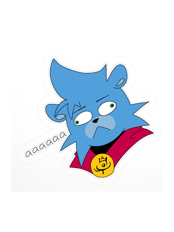 Frustrated Fawzha Kiss Cut Sticker product image (2)