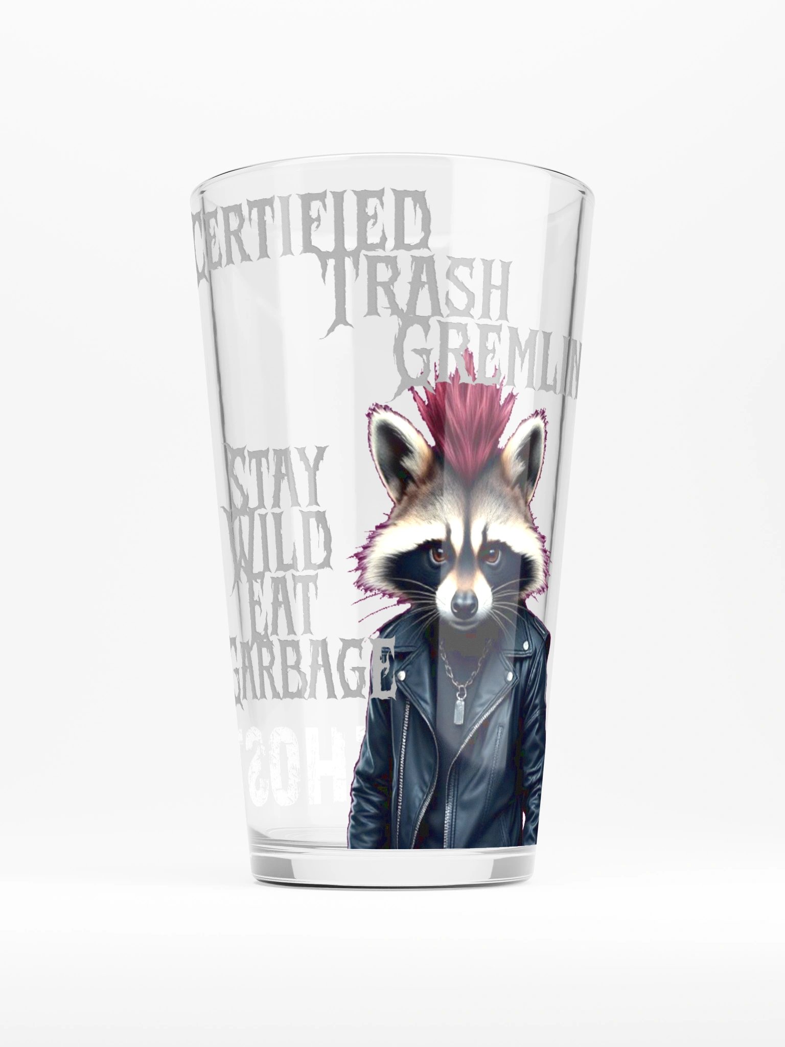 Trash Racoon Glass product image (2)