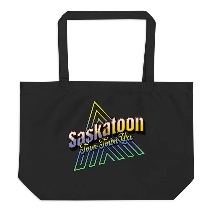 Saskatoon Toon Town Yxe Colorful Organic Cotton Bag product image (1)